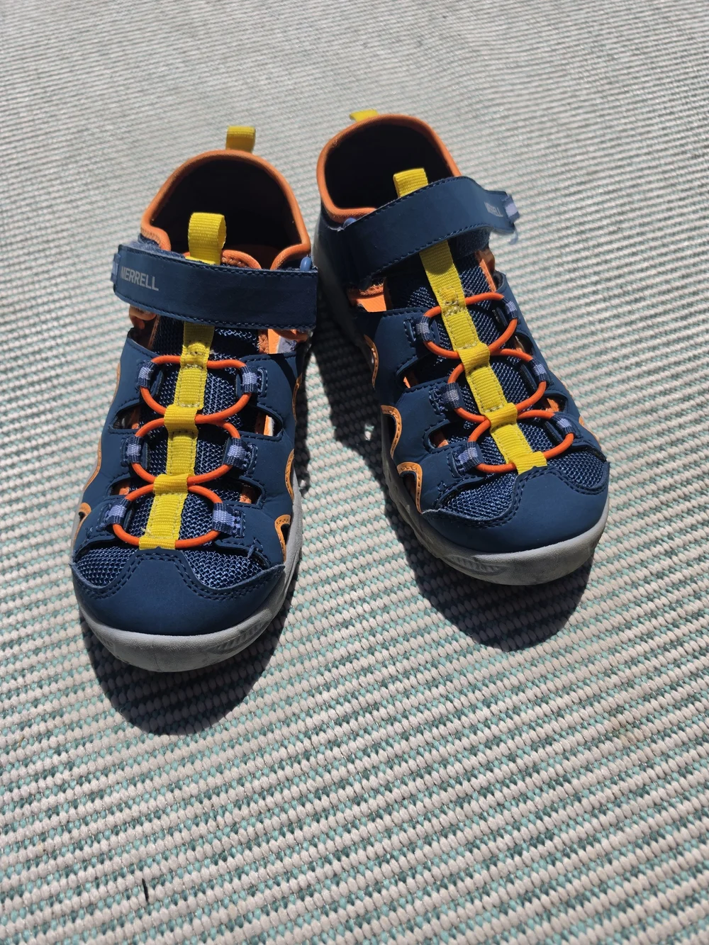 Merrell Kids' Navy and Yellow Closed-Toe Sandals